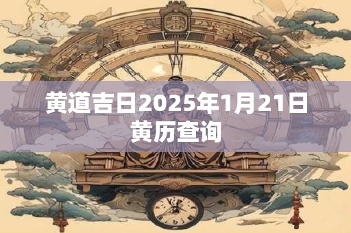黄道吉日2025年1月21日黄历查询