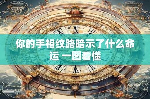 你的手相纹路暗示了什么命运 一图看懂