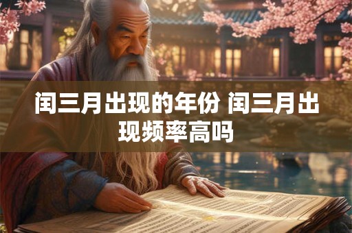 闰三月出现的年份 闰三月出现频率高吗