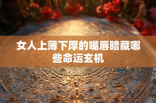 女人上薄下厚的嘴唇暗藏哪些命运玄机