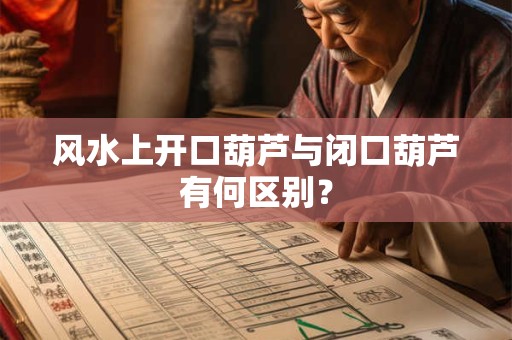 风水上开口葫芦与闭口葫芦有何区别？