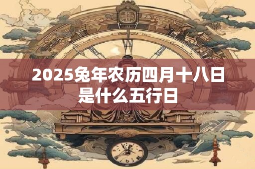 2025兔年农历四月十八日是什么五行日