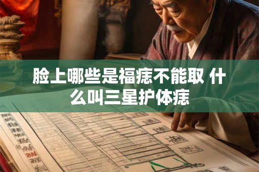 脸上哪些是福痣不能取 什么叫三星护体痣