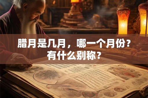 腊月是几月,哪一个月份?有什么别称? 腊月是几月,哪一个月份?有什么别称?