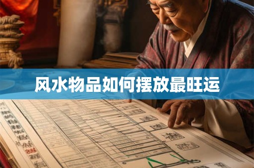风水物品如何摆放最旺运