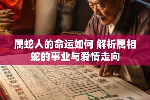 属蛇人的命运如何 解析属相蛇的事业与爱情走向