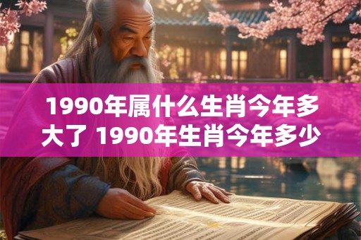 1990年属什么生肖今年多大了 1990年生肖今年多少岁