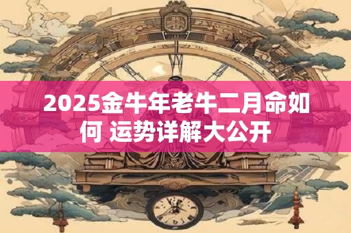 2025金牛年老牛二月命如何 运势详解大公开