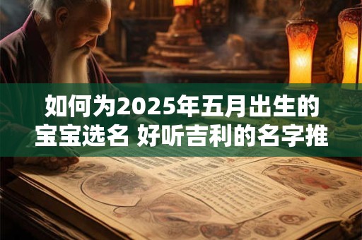 如何为2025年五月出生的宝宝选名 好听吉利的名字推荐