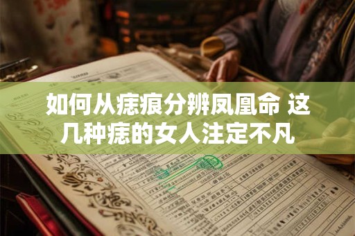 如何从痣痕分辨凤凰命 这几种痣的女人注定不凡