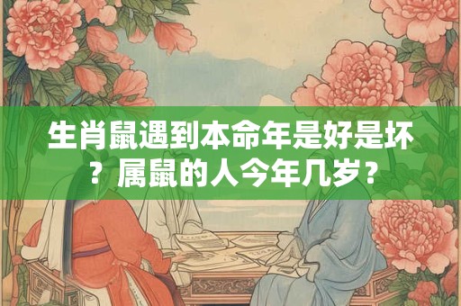 生肖鼠遇到本命年是好是坏？属鼠的人今年几岁？