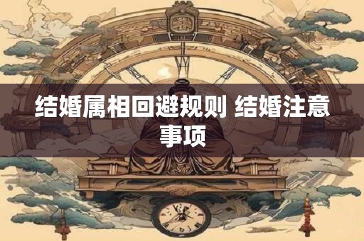 结婚属相回避规则 结婚注意事项