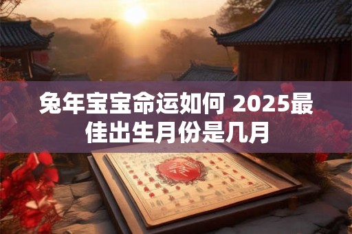 兔年宝宝命运如何 2025最佳出生月份是几月