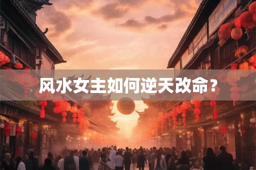 风水女主如何逆天改命？