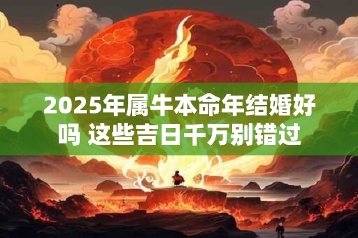 2025年属牛本命年结婚好吗 这些吉日千万别错过