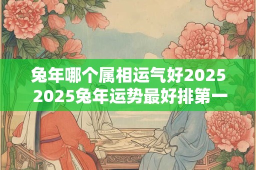 兔年哪个属相运气好2025 2025兔年运势最好排第一的属相