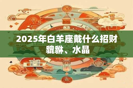 2025年白羊座戴什么招财 貔貅、水晶