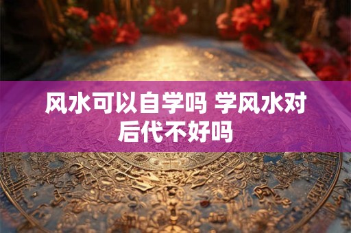 风水可以自学吗 学风水对后代不好吗