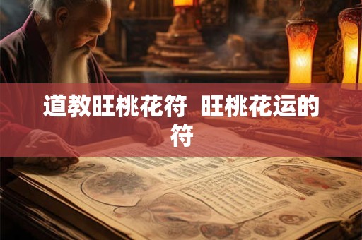道教旺桃花符  旺桃花运的符