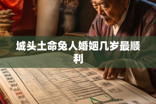 城头土命兔人婚姻几岁最顺利