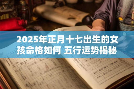 2025年正月十七出生的女孩命格如何 五行运势揭秘
