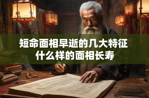 短命面相早逝的几大特征 什么样的面相长寿