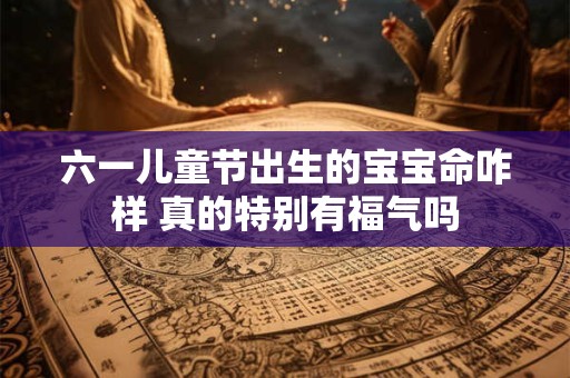 六一儿童节出生的宝宝命咋样 真的特别有福气吗