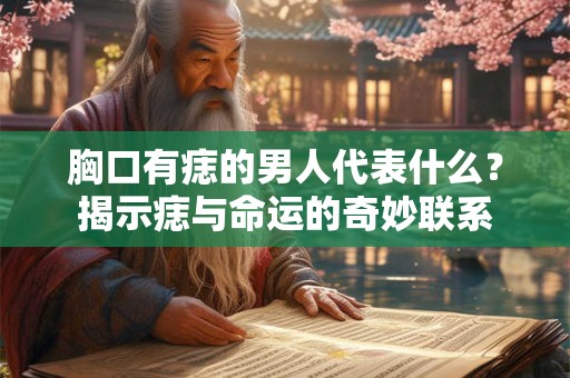胸口有痣的男人代表什么？揭示痣与命运的奇妙联系