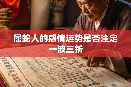 属蛇人的感情运势是否注定一波三折