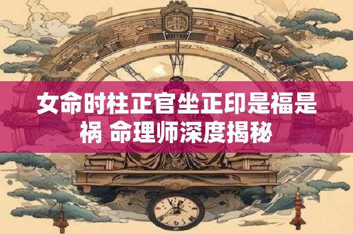 女命时柱正官坐正印是福是祸 命理师深度揭秘