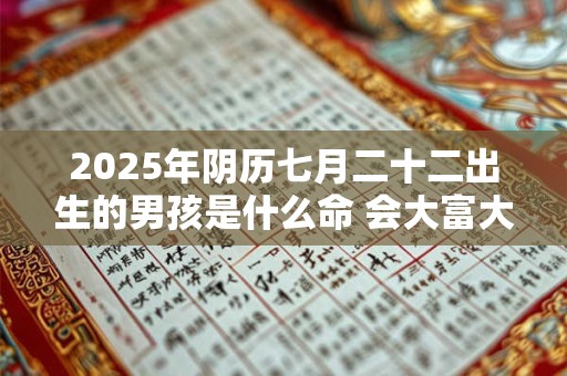 2026年阴历七月二十二出生的男孩是什么命 会大富大贵吗 2026年阴历七月二十二出生的男孩是什么命 会大富大贵吗
