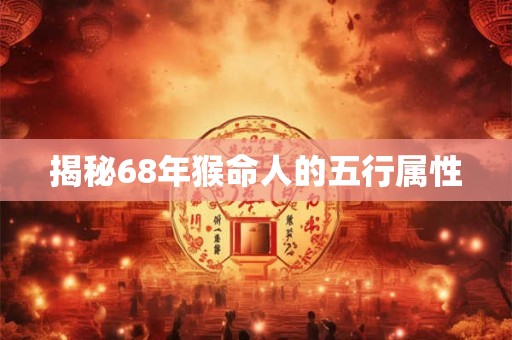 揭秘68年猴命人的五行属性