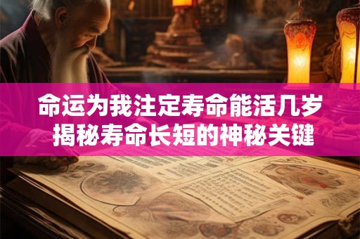 命运为我注定寿命能活几岁 揭秘寿命长短的神秘关键