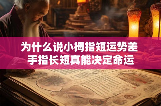 为什么说小拇指短运势差 手指长短真能决定命运