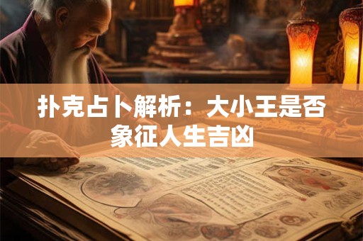 扑克占卜解析：大小王是否象征人生吉凶