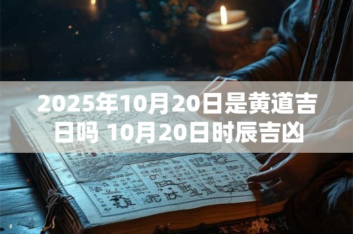 2025年10月20日是黄道吉日吗 10月20日时辰吉凶