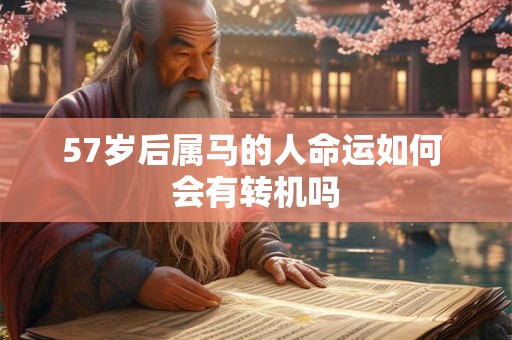 57岁后属马的人命运如何 会有转机吗