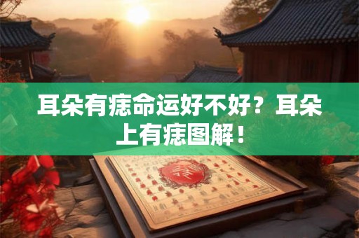 耳朵有痣命运好不好？耳朵上有痣图解！