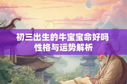 初三出生的牛宝宝命好吗 性格与运势解析