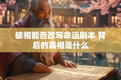 破相能否改写命运剧本 背后的真相是什么