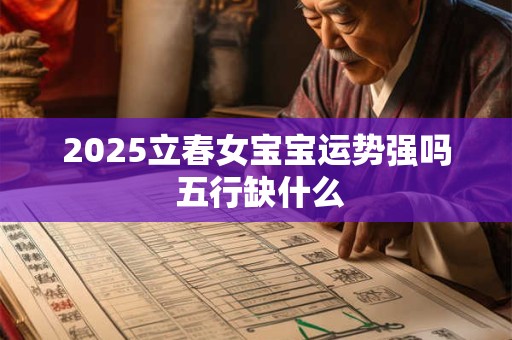 2025立春女宝宝运势强吗 五行缺什么