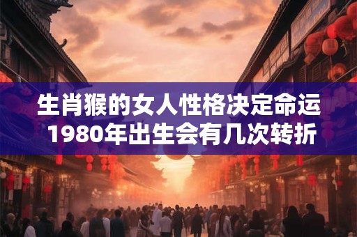 生肖猴的女人性格决定命运 1980年出生会有几次转折