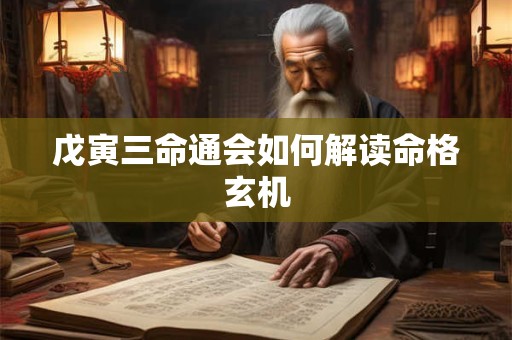 戊寅三命通会如何解读命格玄机