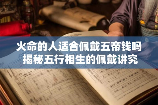 火命的人适合佩戴五帝钱吗 揭秘五行相生的佩戴讲究