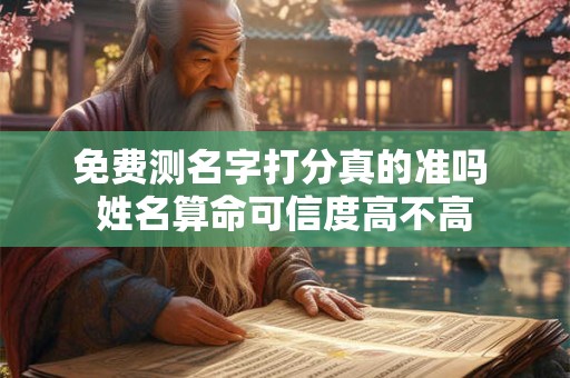 免费测名字打分真的准吗 姓名算命可信度高不高