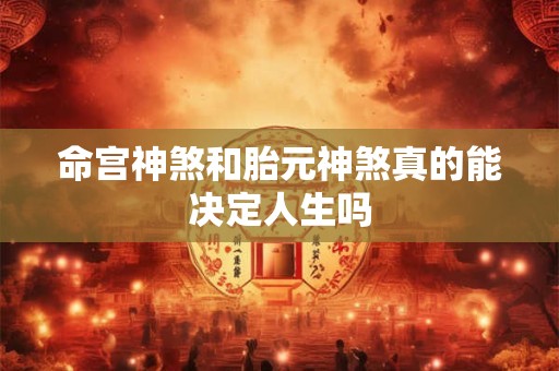 命宫神煞和胎元神煞真的能决定人生吗
