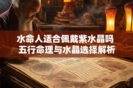 水命人适合佩戴紫水晶吗 五行命理与水晶选择解析