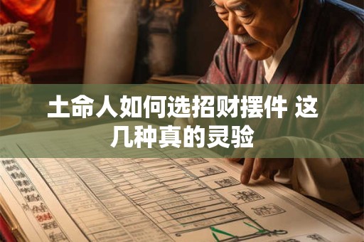土命人如何选招财摆件 这几种真的灵验