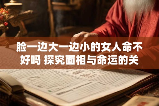 脸一边大一边小的女人命不好吗 探究面相与命运的关联