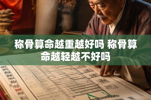 称骨算命越重越好吗 称骨算命越轻越不好吗